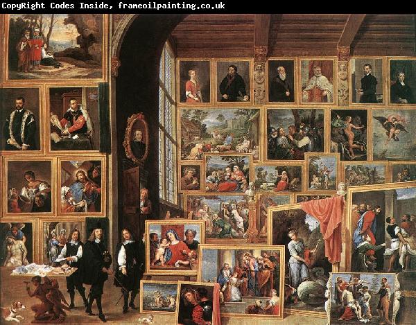 TENIERS, David the Younger The Gallery of Archduke Leopold in Brussels